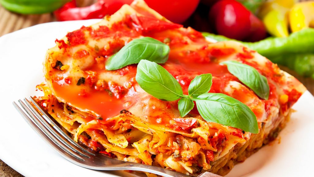 Vegetarische Mediterrane Gemüse-Lasagne