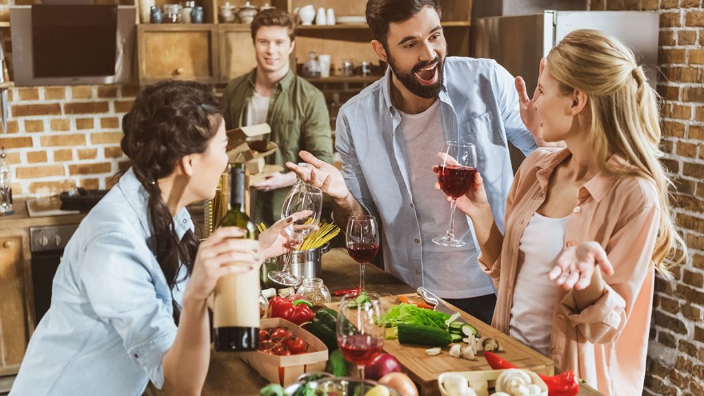Kochen mit Freunden
